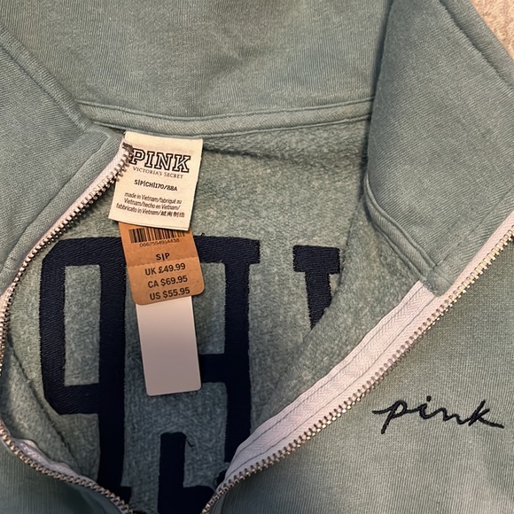 NEW PINK Oversized Half Zip - Picture 4 of 5